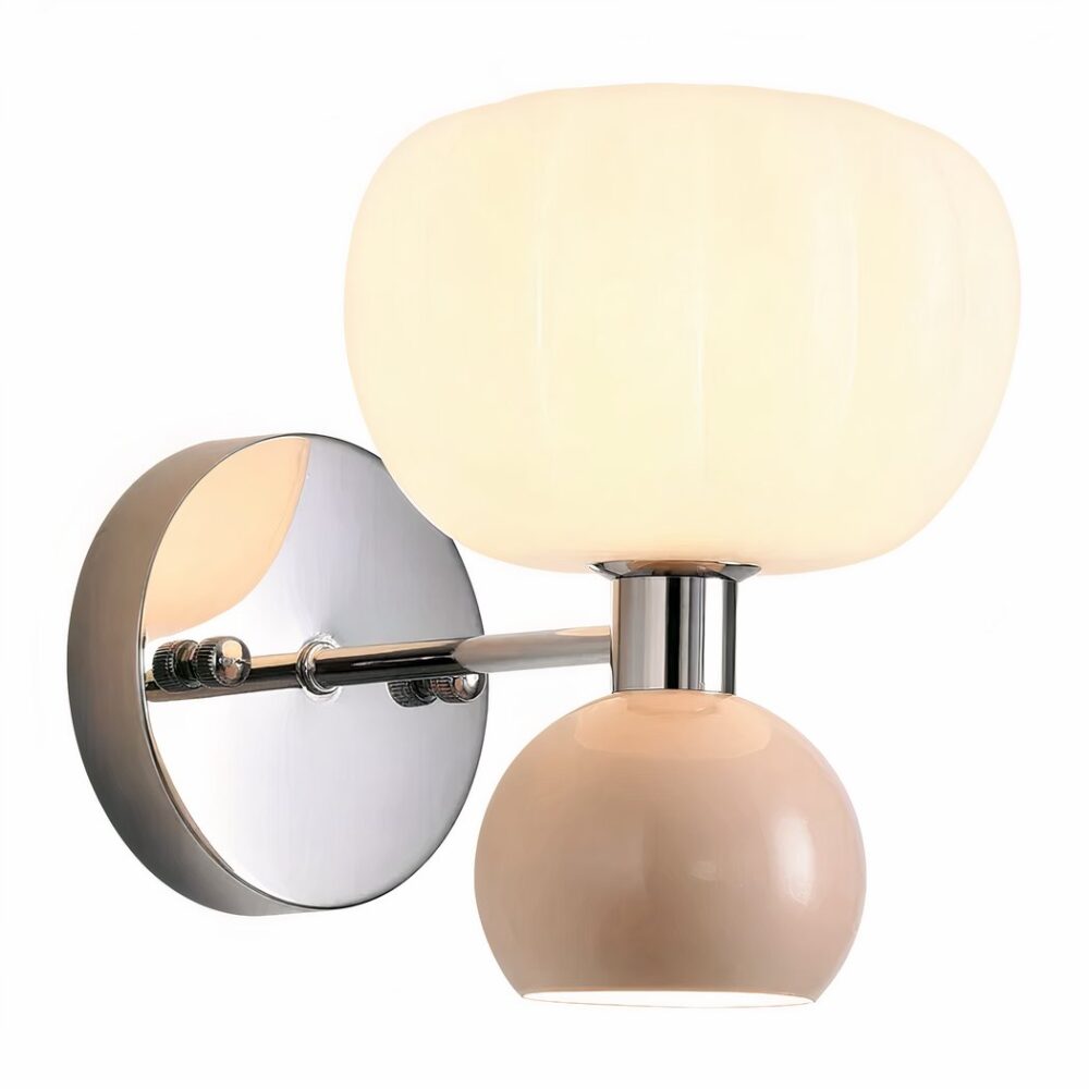 Vintage pompoen LED wandlamp